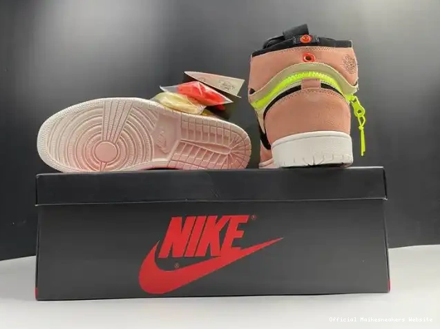 Official Maikesneakers Switch Peach 1 High Air CW6576-800 Jordan 0515
